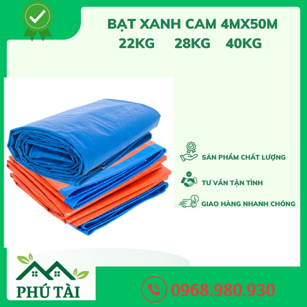 Bạt Xanh Cam 4mx50m