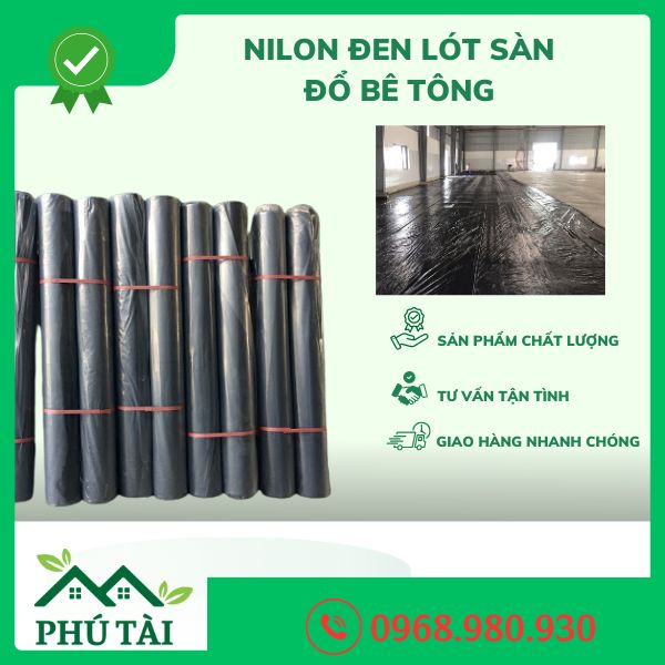 Nilon Đen Lót Sàn Đổ Bê Tông