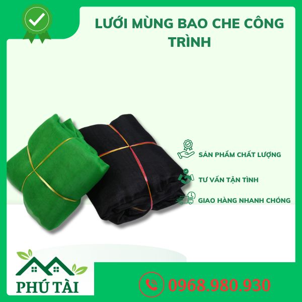 Lưới Mùng Bao Che Công Trình