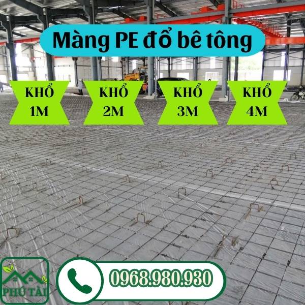 Màng PE Đổ Bê Tông 1m, 2m, 3m, 4m