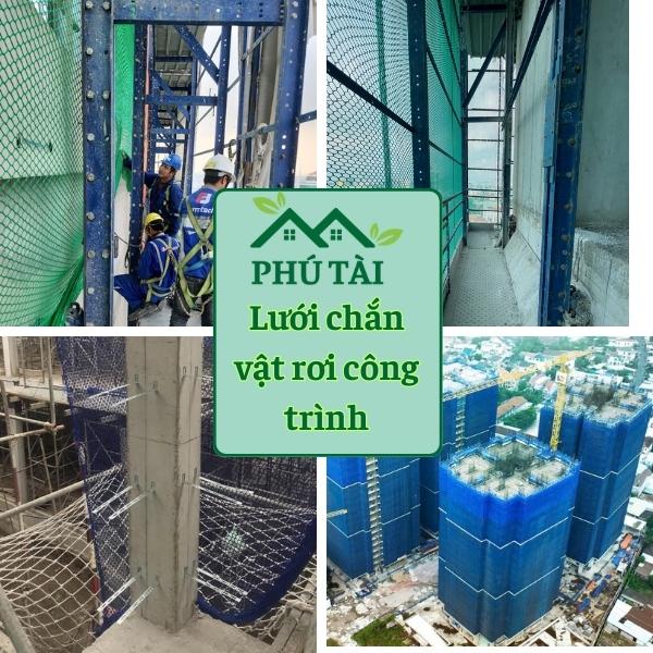 Lưới chắn vật rơi công trình là gì? Vì sao bắt buộc phải có? Lưới chắn vật rơi công trình tại Phú Tài
