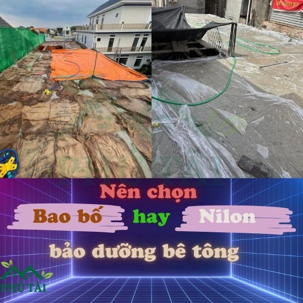 Nên Dùng Bao Bố Hay Nilon Bảo Dưỡng Bê Tông?