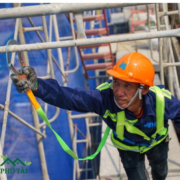 QUY ĐỊNH LƯỚI CHỐNG RƠI TRONG XÂY DỰNG Lưới bao che trên cao