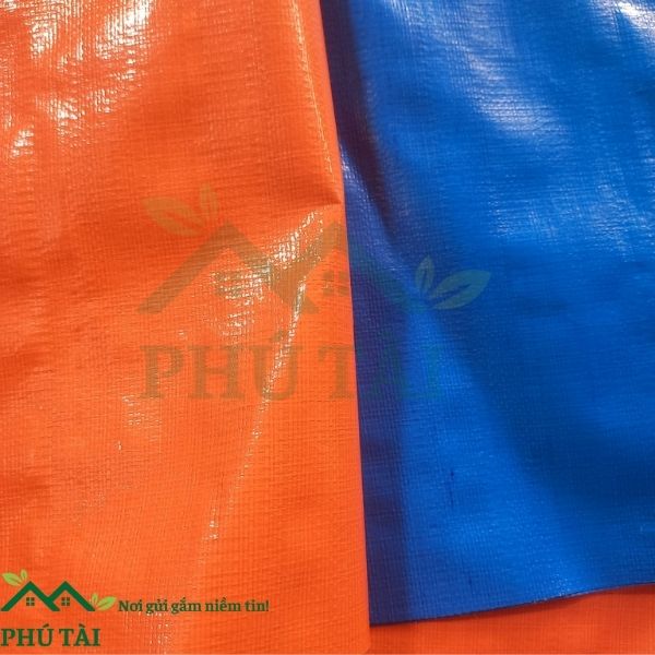bạt nhựa xanh cam khổ 6m 200gr