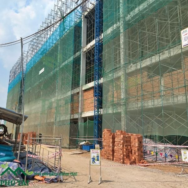 Công trình sử dụng lưới bao che hdpe chắn bụi tốt