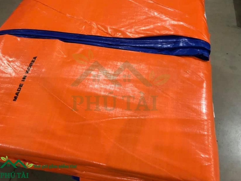 Bạt xanh cam khổ 5m định lượng 150gr, 170gr, 200gr