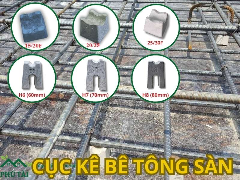 Các loại cục kê sàn bê tông cốt thép cung cấp bởi phú tài