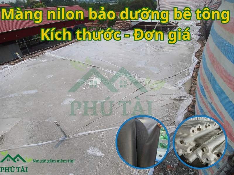 Màng Nilon Bảo Dưỡng Bê Tông – Kích Thước Và Đơn Giá