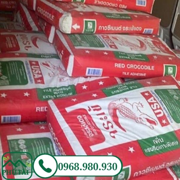 Keo dán gạch cá sấu đỏ