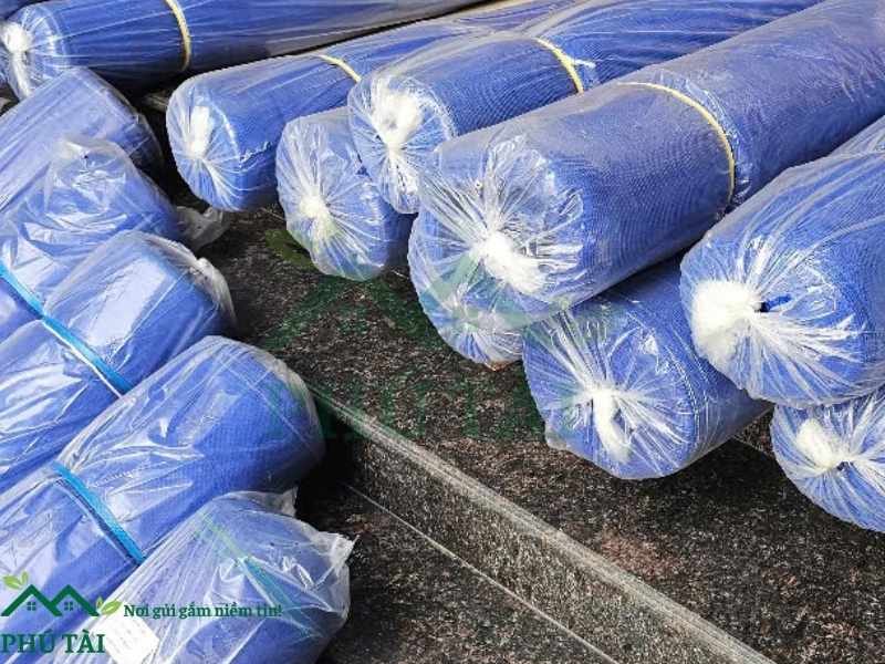 Giá Lưới Bao Che 60gr/m2 Chỉ từ 4.200 đ/m2 Lưới bao che 60g xanh dương khổ 2m, 3m, 4m