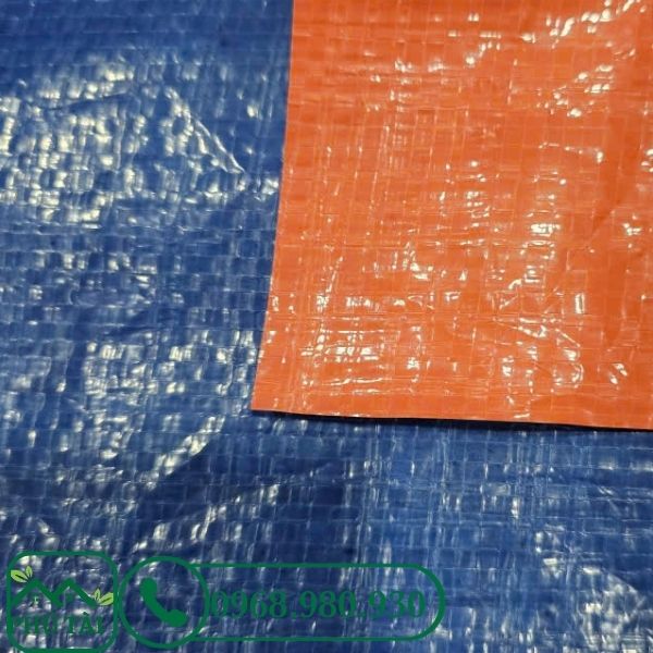 Cung cấp bạt xanh cam 6mx50m trọng lượng 33kg