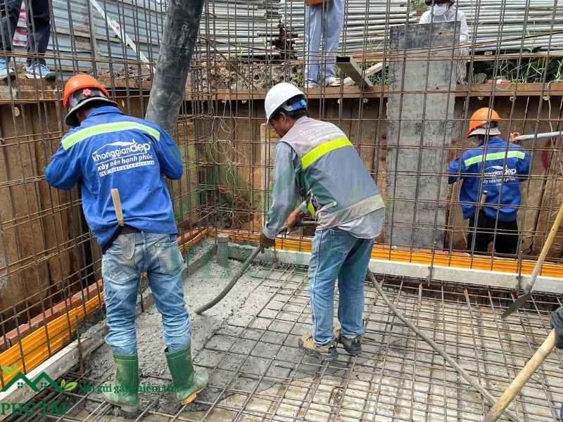 Sử dụng băng cản giúc ngăn nước thấm qua các khe nối bê tông