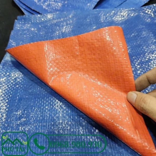 Cung cấp bạt xanh cam khổ 8m dài 50m nặng 50kg giá rẻ