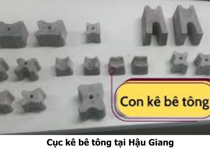 Cục kê bê tông tại Hậu Giang